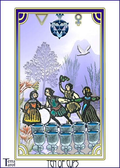 Terra Tarot Deck - The Ten of Cups