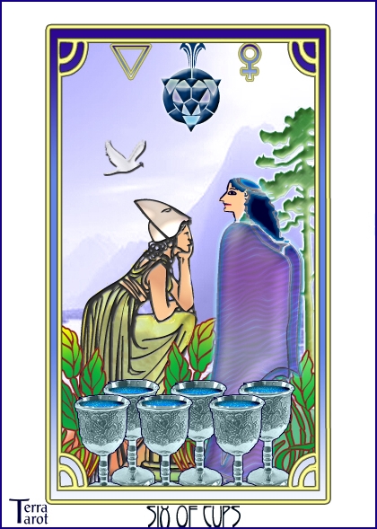 Terra Tarot Deck - The Six of Cups