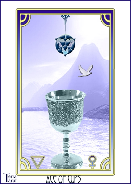 Terra Tarot Deck - The Ace of Cups