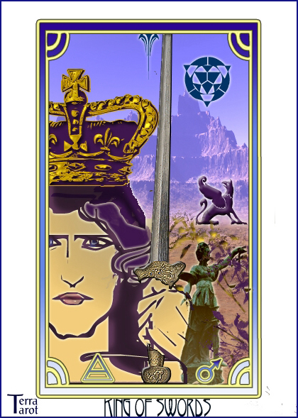 Terra Tarot Deck - The King of Swords