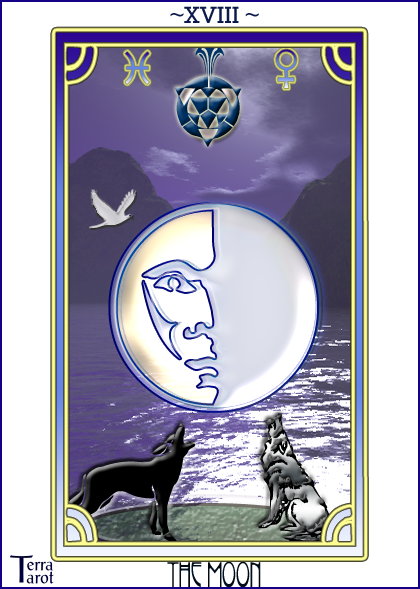 Terra Tarot Deck - The Moon