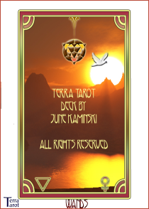 Terra Tarot Deck - Suit of Wands by June Kaminski